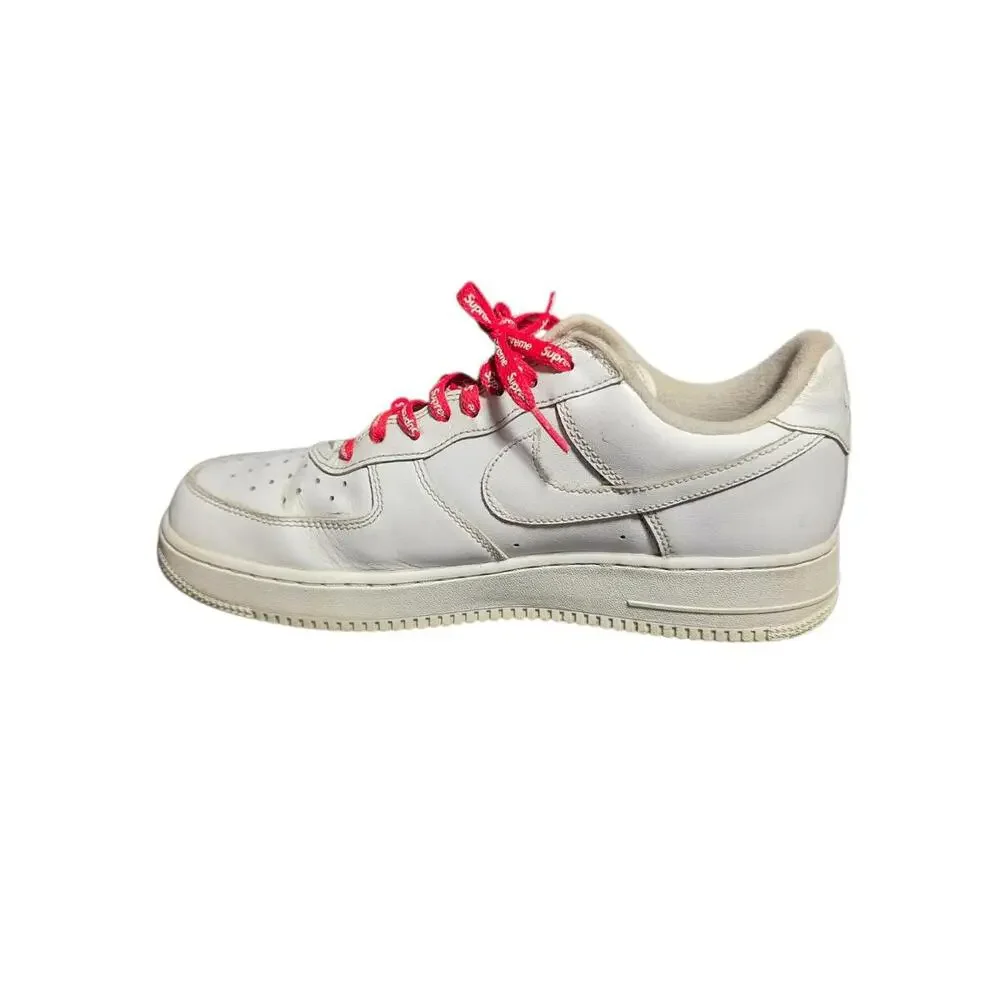 Size 10.5 - Nike Air Force 1 x Supreme Low Box‎ Logo White SB11